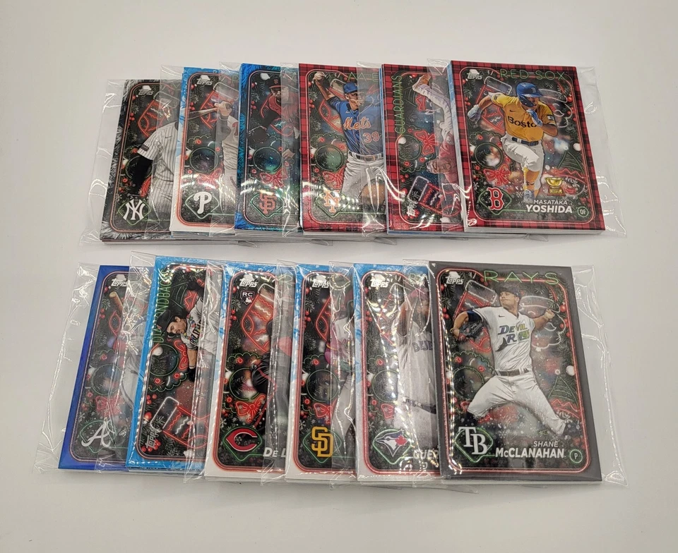 2024 Topps Baseball Team Lots (29 Teams) Holiday Base, SPs, Inserts, Parallels! - Image 2 of 4