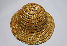 Bastel-Strohhut außen 13 cm, innen 7 cm