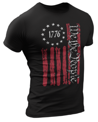 American Pride Apparel No Kings In America Since 1776 Patriotic Sweatshirt - We The People USA Flag Design For Men &amp; Women We The People Merchandise