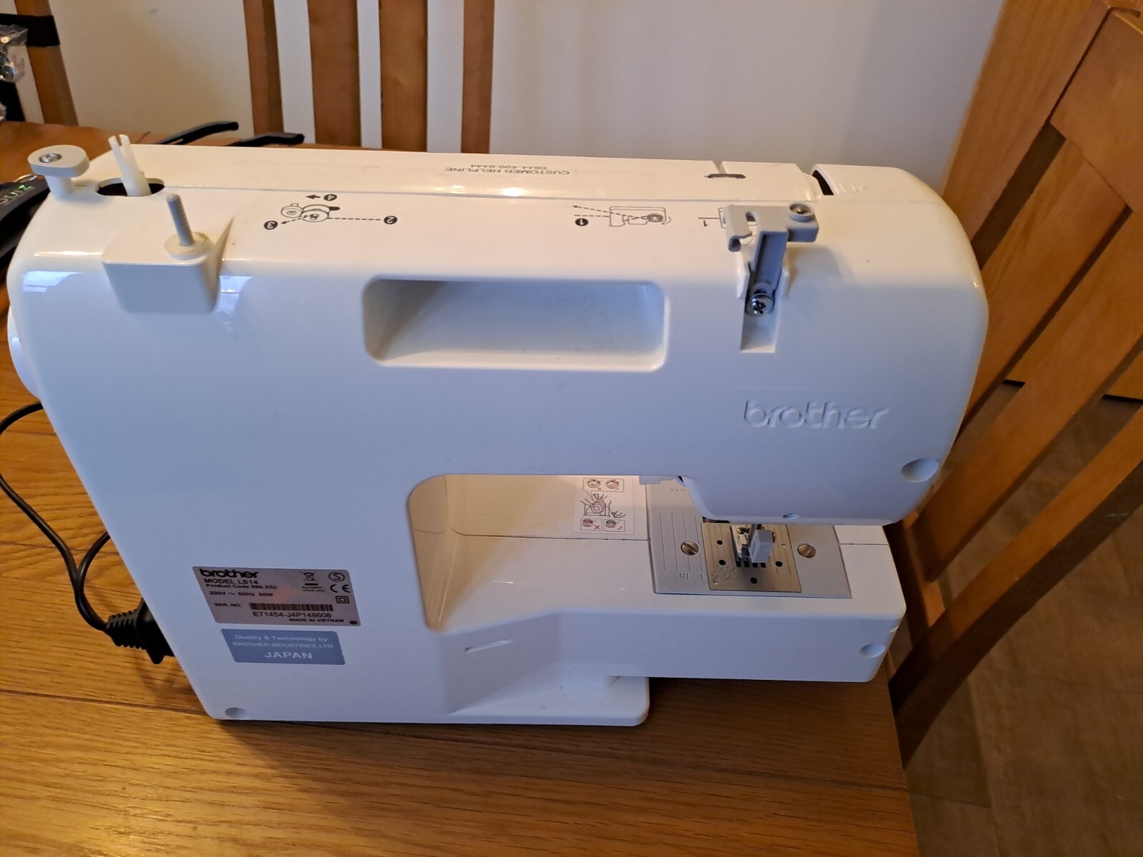 Brother LS14 Metal Chassis Sewing Machine White 787162940121 eBay