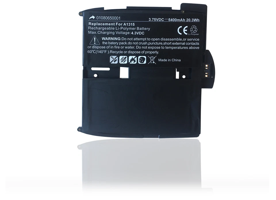 Batteria per iPad A1219 616-0478, 616-0448, 969TA028H 5400 mAh / 3,7 V 07018 - Imagen 2 de 4