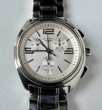 Longines Lungo Mare Watch L3.633.4 Chronograph Cal L.541.2 Vintage Mens Quartz