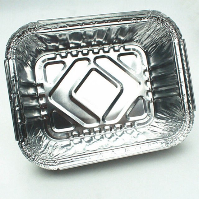 20pcs Aluminum Foil Tin Trays Disposable Roasting Takeaway Oven Tray