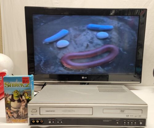 Daewoo DV6T955B DVD/VCR Combo Player 6 Head Hi-Fi NO REMOTE DVD Not Working - 第 1/7 張圖片