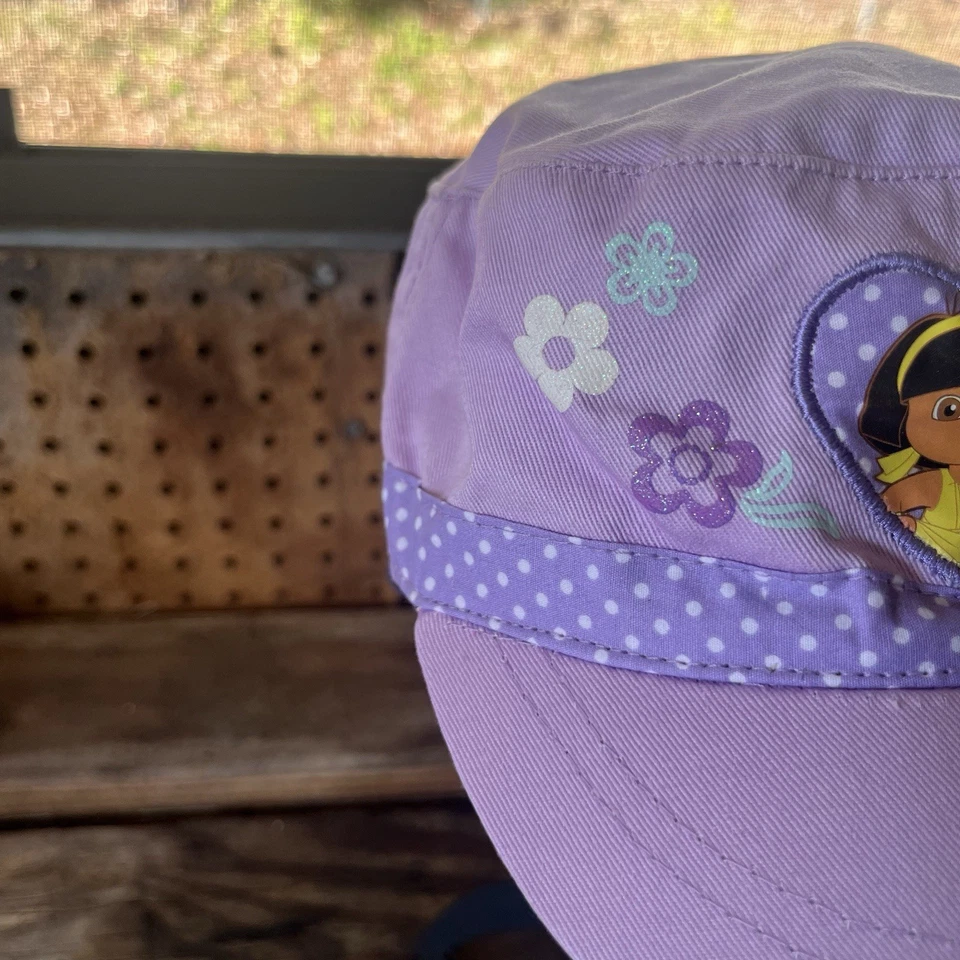 Y2K 2008 Nick Jr Dora The Explorer Kids Hat Purple Cap NWT - Image 4 of 4