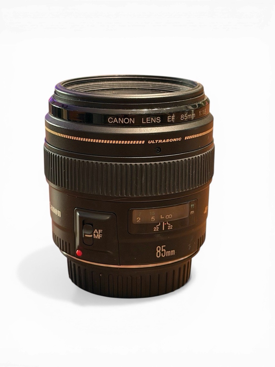 Canon EF 85mm f/1.8 USM Portrait Ultrasonic Lens - Tested & Works
