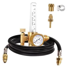 BO WELD Argon CO2 Regulator Flow Meter Gas Regulator Gas Regulator with Hose