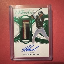 2025 Panini Flawless Jordan Lawlar PSS-JL Emerald Patch Auto (1/5) Diamondbacks