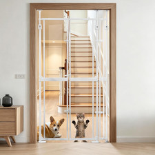 74.8-98.43  Extra Tall Cat Gate, 40.5-41.7  Wide Acrylic Pet Gate