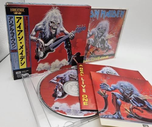 IRON MAIDEN A Real Live One Japan CD TOCP 7598 OBI Slipcase Sticker Booklet 1993