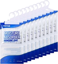 Hanging Moisture Absorber, 9.3 Oz Hanging Closet Dehumidifier Bags(10 Packs)....