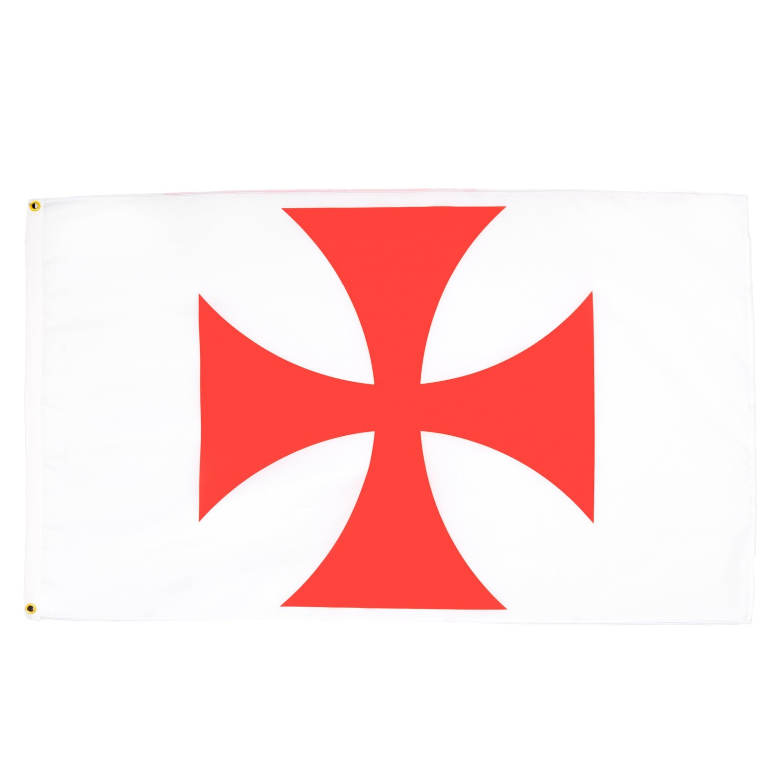 Drapeau Croix Pâtée Rouge des Templiers 150x90 cm aux finitions textiles premium