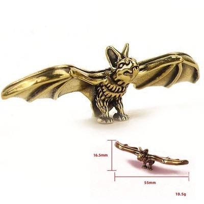 Brass Flying Bat Figurine Small Animal Statue Table Office Home Decoration NEW
