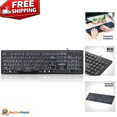 Lightweight PERIBOARD-317 Full-Size Backlit Keyboard for Business and Multimedia