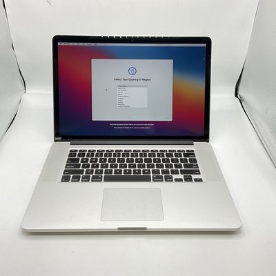 Apple MacBook Pro A1398 Mid 2014 Retina 15'' i7 2.80 GHz 16GB RAM 500GB Big Sur