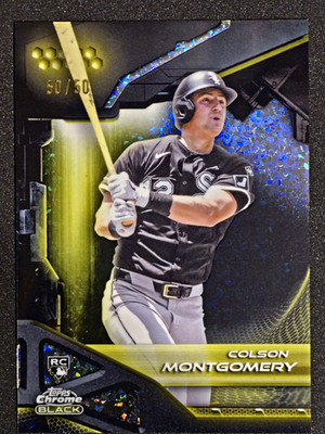 Topps 2026 Chrome Black Colson Montgomery RC #60 Gold Both 50/50 White Sox