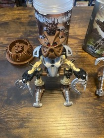 Lego Bionicle Lot : Pohatu Nuva # 8568 & Toa Hordika Onewa # 8740 Incomplete