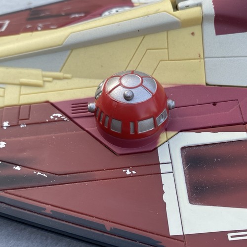 2001 HASBRO STAR WARS OBI WAN KENOBI'S JEDI STARFIGHTER Complete Works + Figure - Picture 17 of 23