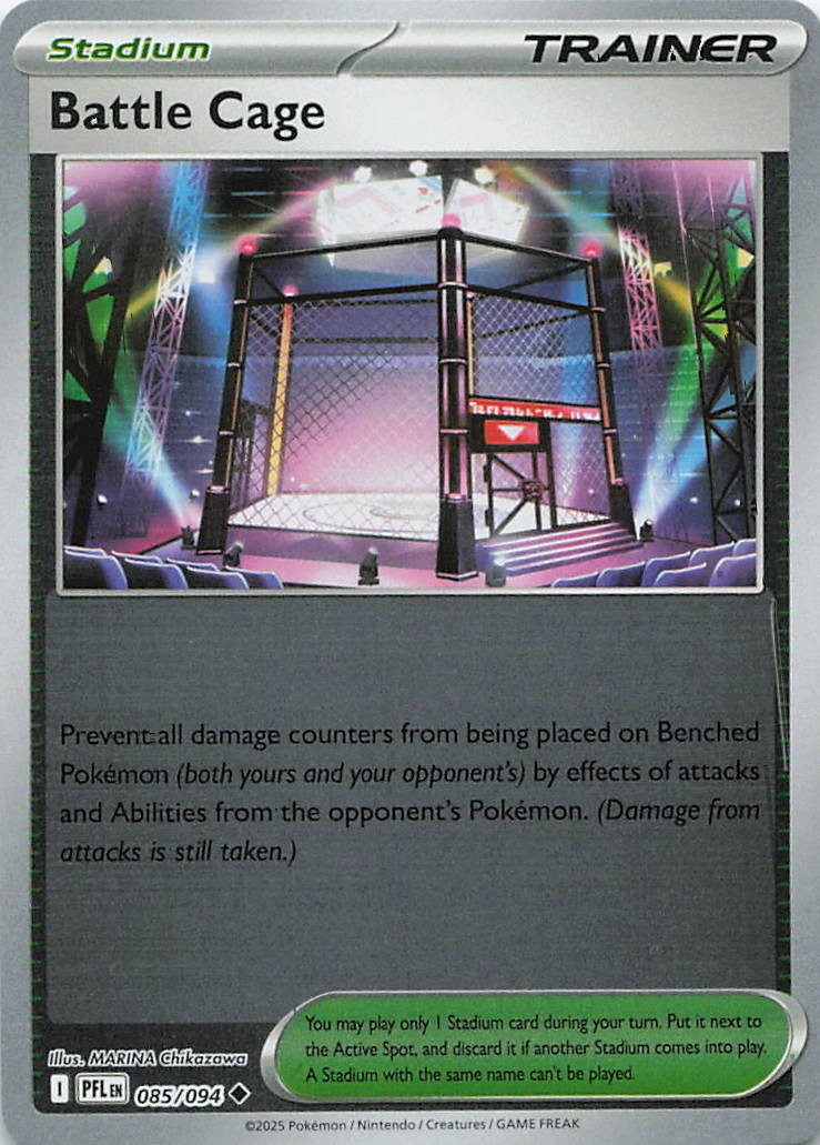 Battle Cage Uncommon ME02: Phantasmal Flames 085/094 NM
