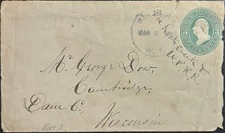 Big Horn Wyoming Territory Manuscript Via Rock Creek & UPRR PSE 1883 Sheridan