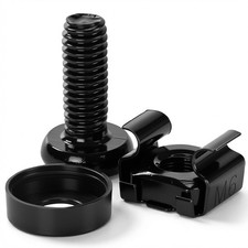 50 Pack M6 X 16Mm Rack Mount Cage Nuts, Screws Washers for Server Cabinet, Net