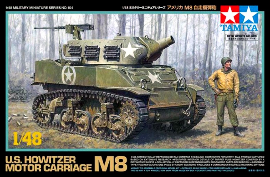 TAMIYA 32604 1:48 U.S. Howitzer Motor Carriage M8