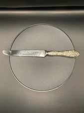 (#5) Stieff Rose Sterling Silver Handle Knife • 9” • Stainless Blade • Vintage