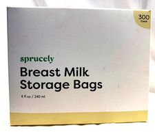 Sprucely Breast Milk Storage Bags 8 fl.oz 240ml 250 Count Open Box