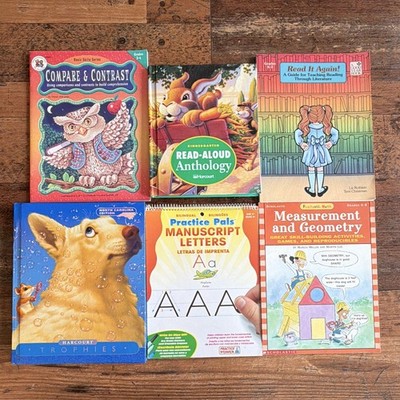 Scholastic Basic Skills Lot of 6 Bilingual Elementary Workbooks Reading Math