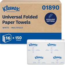 Kleenex Professional Universal Multifold Paper Towels, Bulk 01890 , Absorbency