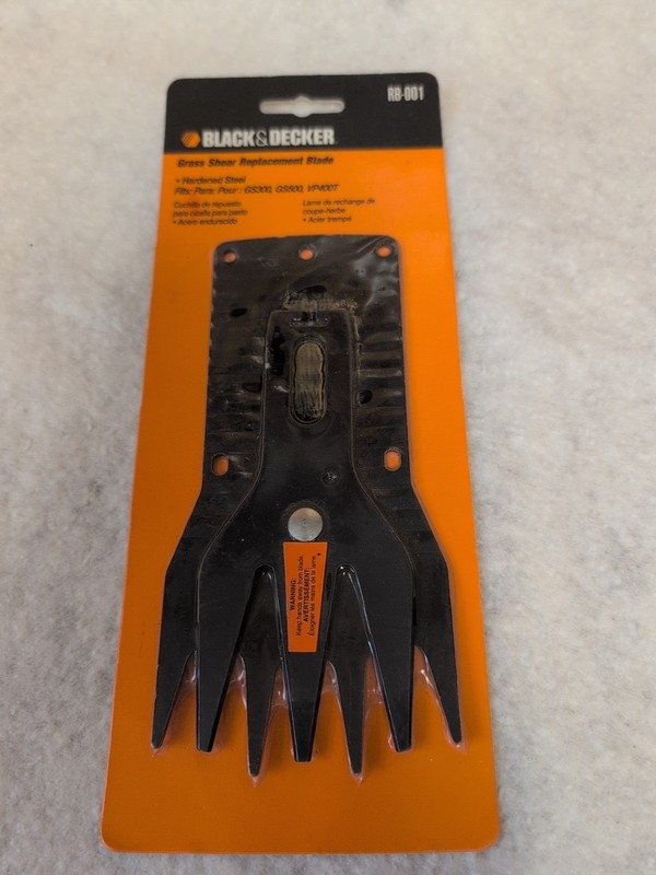 Black & Decker Replacement Grass Shear Blade RB-001 Fit GS300, GS500, VP400T NIP