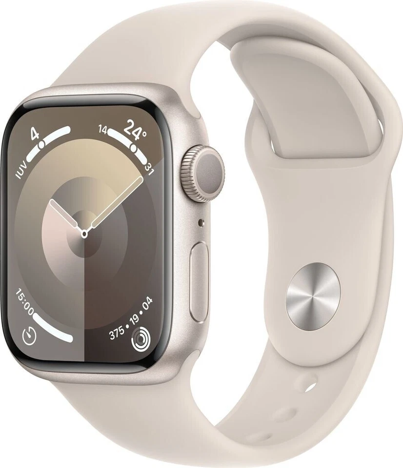 Apple Watch Series 9 45mm Aluminum Weiß Starlight GPS LTE - Bild 2 von 2