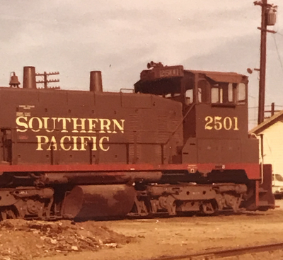 #ad Southern Pacific Railroad SP #2501 EMD SW1500 Locomotive 1972 Snapshot Photo $14.99