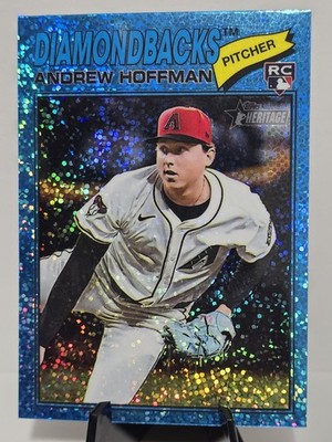 2026 Topps Heritage Chrome Light Blue Sparkle Andrew Hoffman RC 211 Diamondbacks