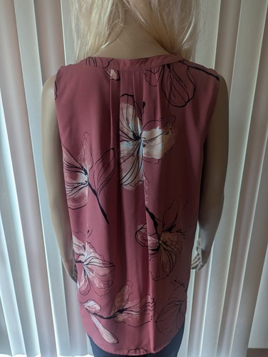 Apt. Tanktops 9 groß mauve Blumen Plissee - Bild 3 von 4
