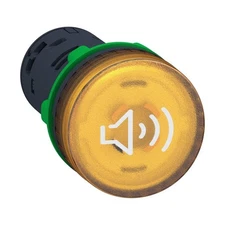 SCHNEIDER ELECTRIC  Buzzer,90dB Decibels,230 to 240V,Yellow 55WL19