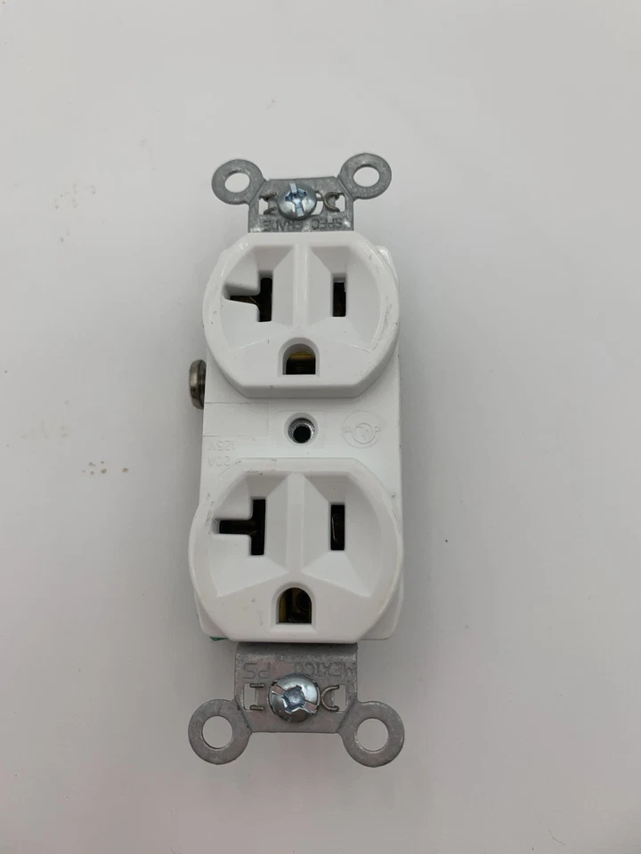 (QTY 10)  Pass & Seymour CR20-W Duplex Receptacle 20A 125V Commercial Grade - Image 4 of 4