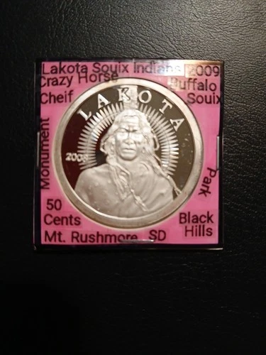 Crazy Horse  - Lakota Souix Indians  - Proof - 1 Oz - .999 Silver