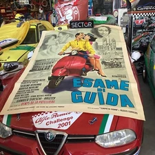 MANIFESTO FILM   “ESAME DI GUIDA “    Anno 1964 con CHARLES AZNAVOUR