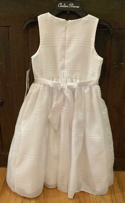 slim fit dress slacks Girls White Sleeveless Gown by Tiffany Princess 13774 – ABC Fashion