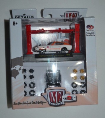 M2 MACHINES 2018 MODEL KIT - 1970 NISSAN FAIRLADY Z432 ORANGE AND WHITE R17