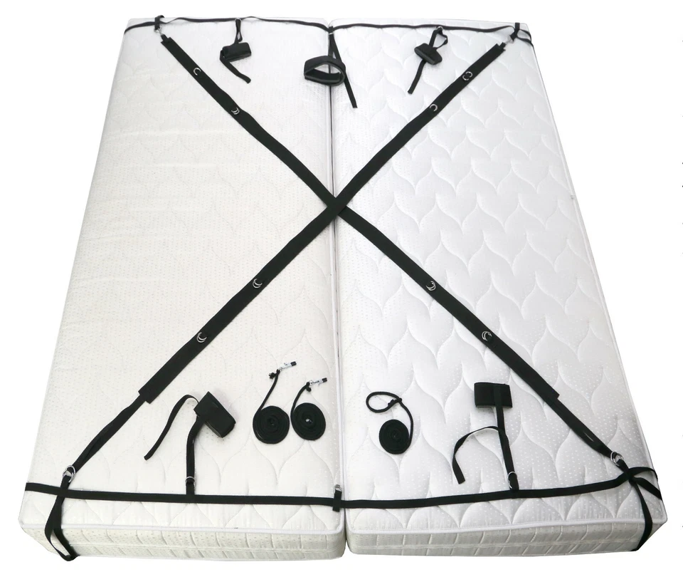 TULA-TOYS Juego de grilletes de cama de bondage BDSM sistema de grilletes de cama grilletes grilletes de mano grilletes de pies