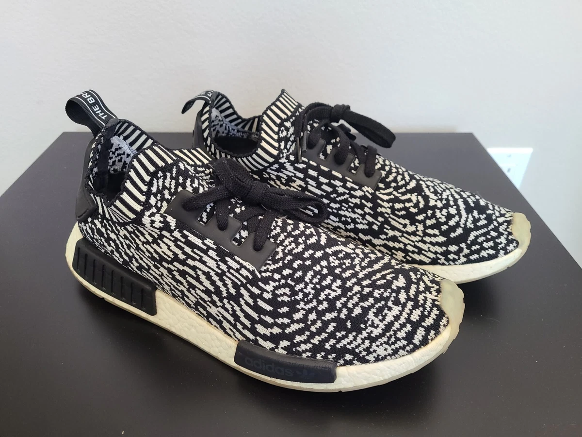 antenne plakat fænomen Adidas NMD R1 Sashiko Black White Zebra Primeknit Boost BY3013 Mens Size  11.5 | eBay