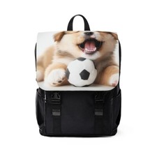 Cute Puppy Unisex Casual Shoulder Backpack