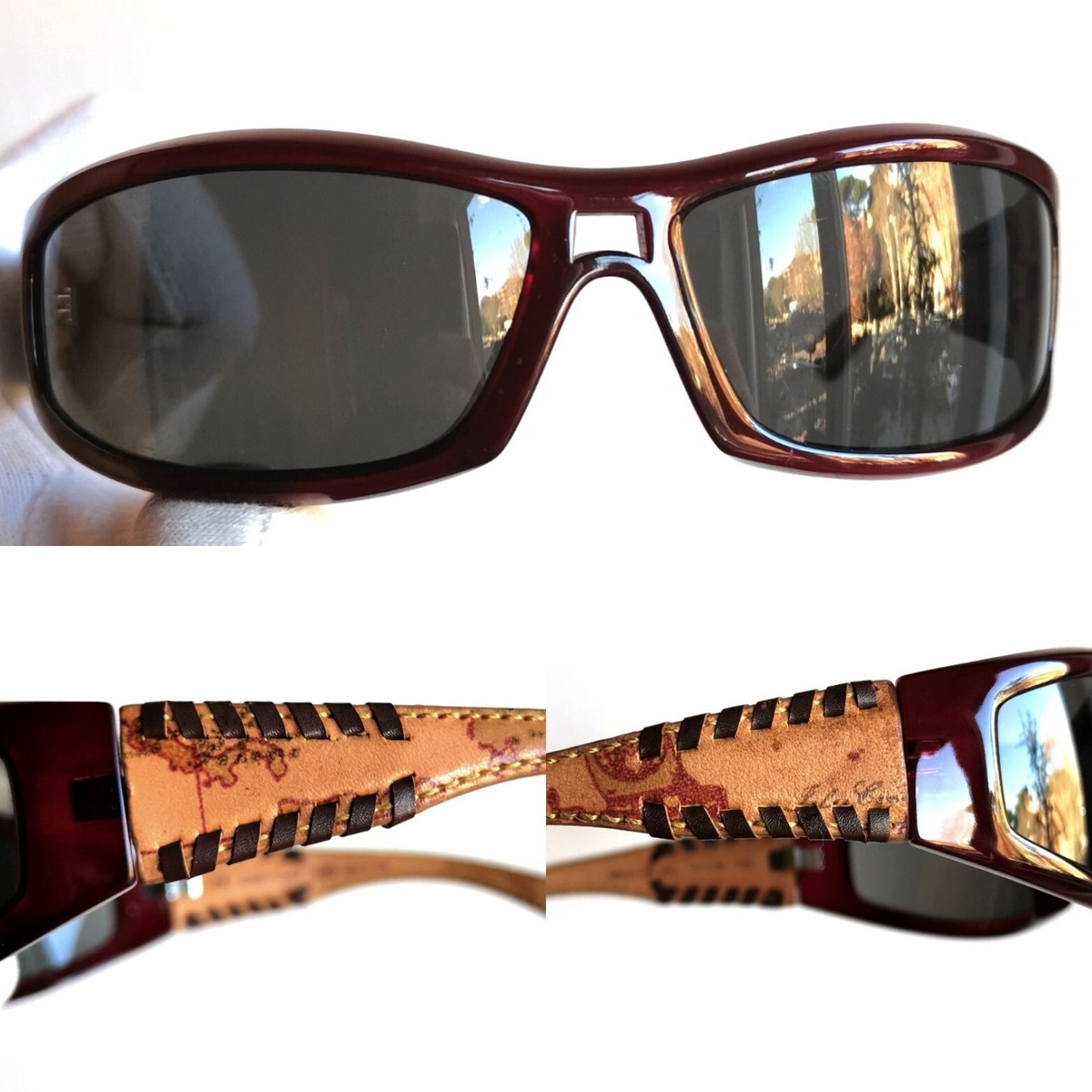 occhiali da sole ALVIERO MARTINI PRIMA CLASSE 1° pelle red