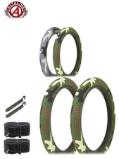 ALTALINE HIGH Performance BMX BICYCLE 20" x 2.40" Semi-Slick CAMO TIRE 6PC Set.
