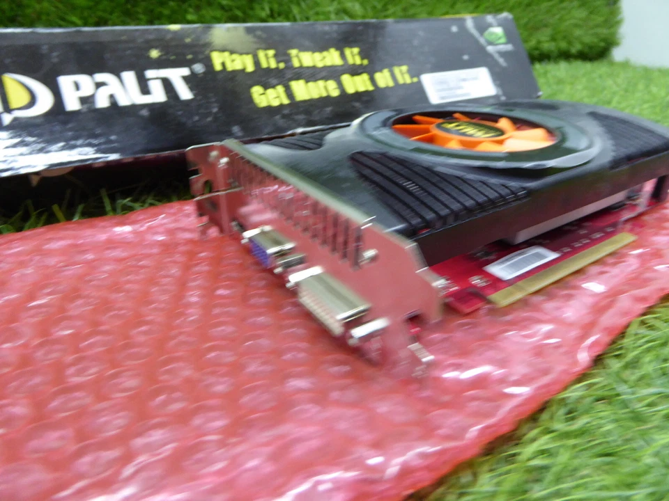 NVidia Geforce GTS 250 512MB PCIe DDR3 VGA DVI HDMI Pallit GTS250 Green GPU #3F - Image 2 of 4