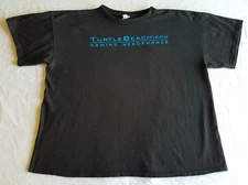 Turtle Beach.Com Gaming Headphones Short Sleeve Blue Graphic Print T-Shirt Size