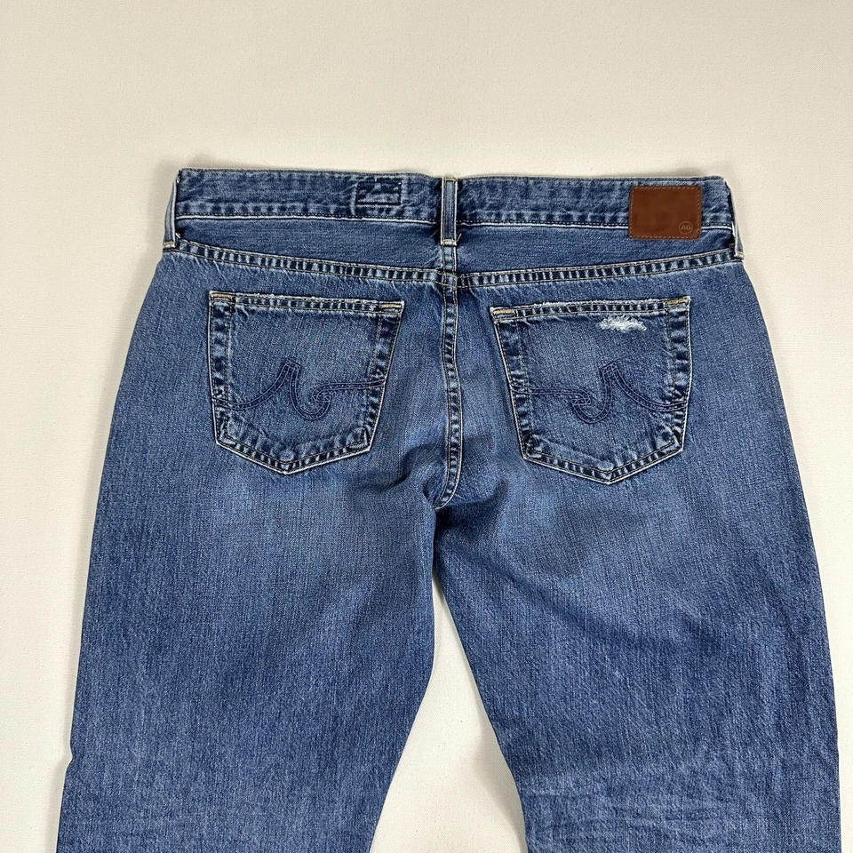 Jean Denim Recto Relajado Ag Adriano Goldschmied The Tomboy Talla 32R Hecho en EE. UU. Foto 4 de 4