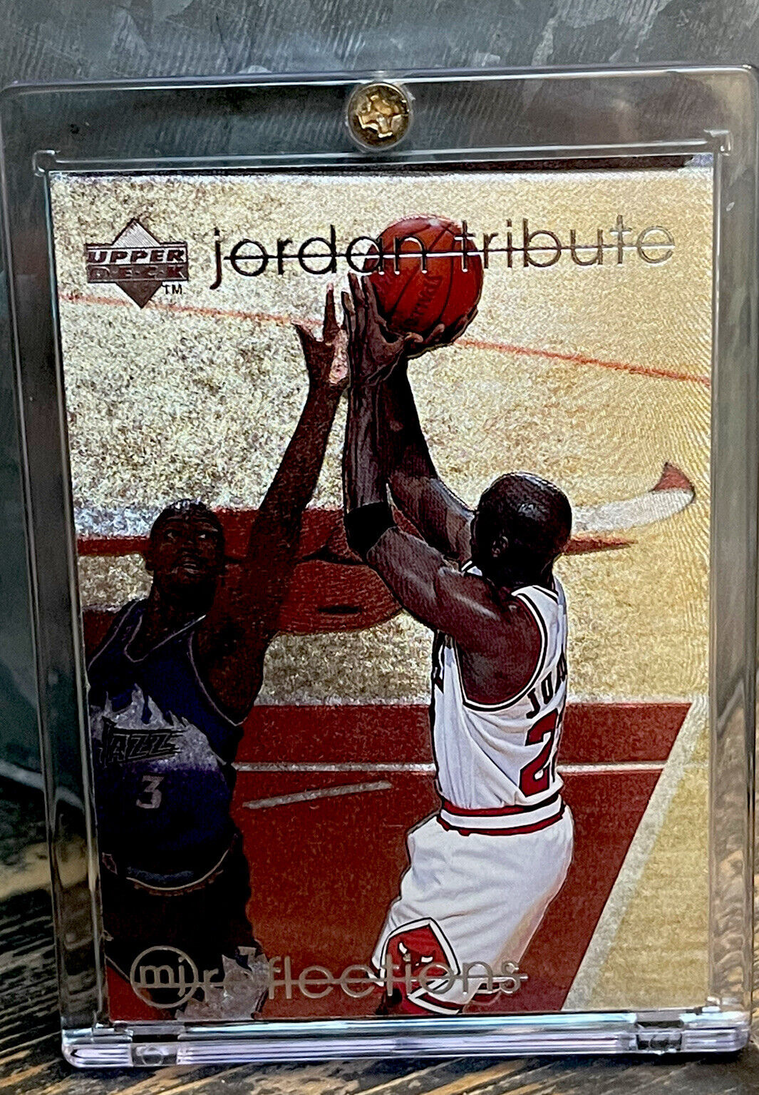 Michael Jordan Card 90's RARE AUTHENTIC GOLD HOLO FOIL INSERT